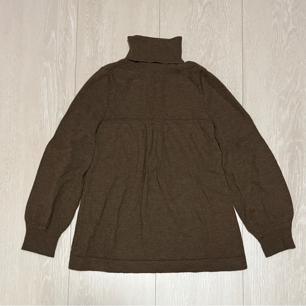 Vintage U'db Merino Wool Brown Knit Turtleneck Sweater